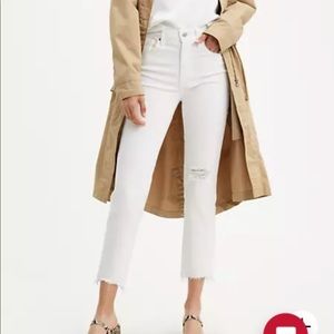 Levi’s Cropped Straight Leg Jeans